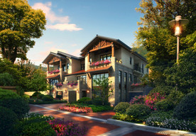 别墅效果图景观效果图住宅效果图