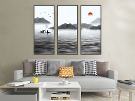 中式水墨山水装饰画