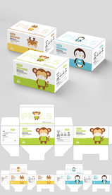 儿童口罩包装 卡通儿童口罩包装