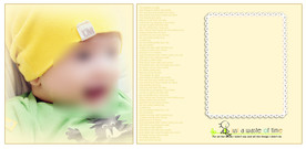 儿童相册背景黄色