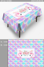 轻奢时尚桌布图案花纹