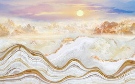 奢华山水石纹背景 TIF分层