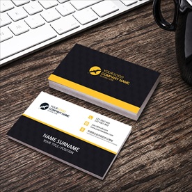 黑色金色高端商务名片