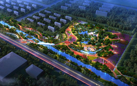 景观效果图公园效果图夜景效果图