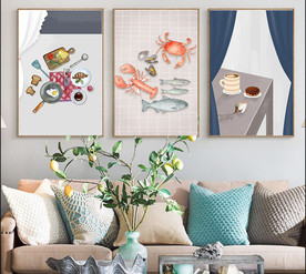 北欧ins餐厅装饰画