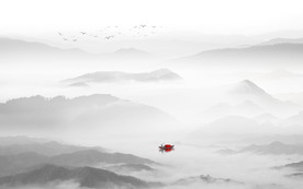 水墨山水画