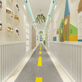 幼儿园过道效果图