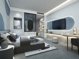 酒店客房效果图