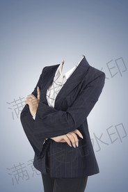 黑色西装职业照