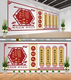 文明礼仪文化墙