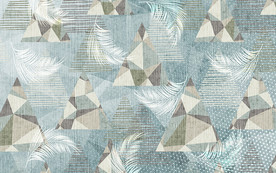 现代几何复古背景墙