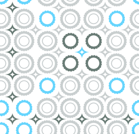 大牌抽象几何圆形乱花