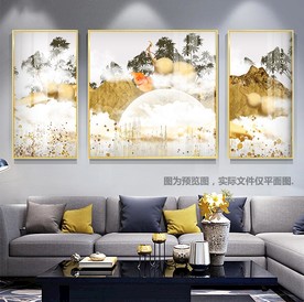 金山葫芦吉祥沙发装饰画