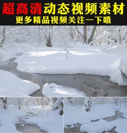 冬季雪景实拍视频素材