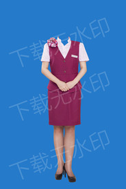 空姐制服全身模板
