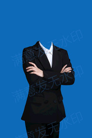 女性半身西装素材