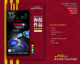 太阳眼镜墨镜海报