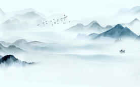 简约山水装饰