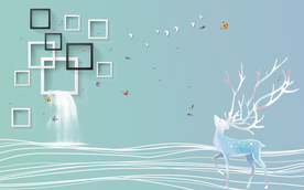 欧式简约电视墙