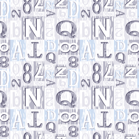 大牌精美数字字母乱花