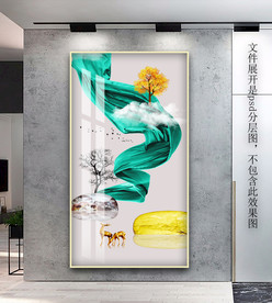 玄关抽象装饰画