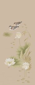 手绘超高清玄关装饰画