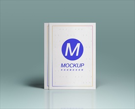 书本封面海报展示样机