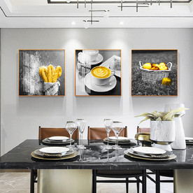 金色餐厅装饰画