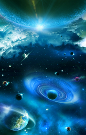 宇宙星空电视背景装饰画