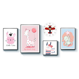 四联卡通儿童房装饰画