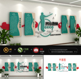 四有教师文化墙