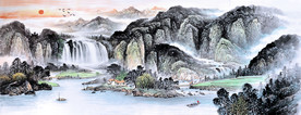 水墨山水画
