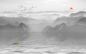 新中式电视背景墙