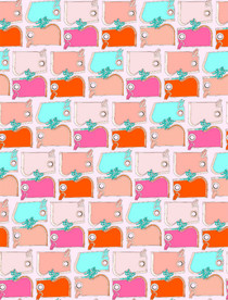 新款服装花型 大牌马头