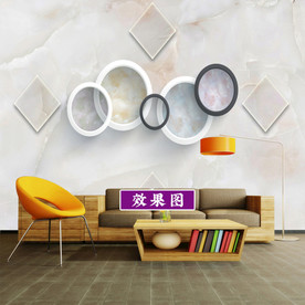 3D圆圈 大理石几何