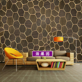 五边形 蜂巢 几何背景墙