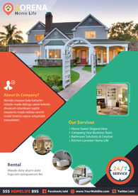 房地产酒店民宿短租中介海报传单