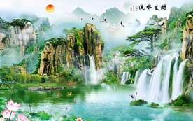 山水画 水墨山水画 意境山水画