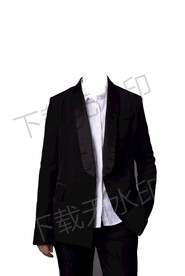 半身西装模板
