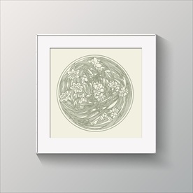 花纹雕刻图案装饰