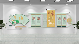 中式饮食文化墙