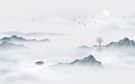 新中式意境山水画