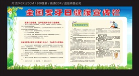全国爱牙日健康宣传栏