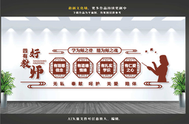 四有好教师文化墙