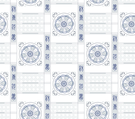 大牌中国民族风抽象几何格子