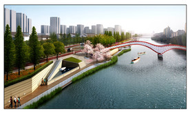 滨河景观带设计效果图