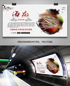 海龙灯箱海报展板展架挂画单页