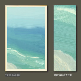 简约抽象装饰画油画