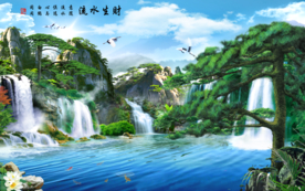 山水画 水墨山水画 意境山水画