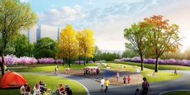 主题公园 儿童活动区景观效果图